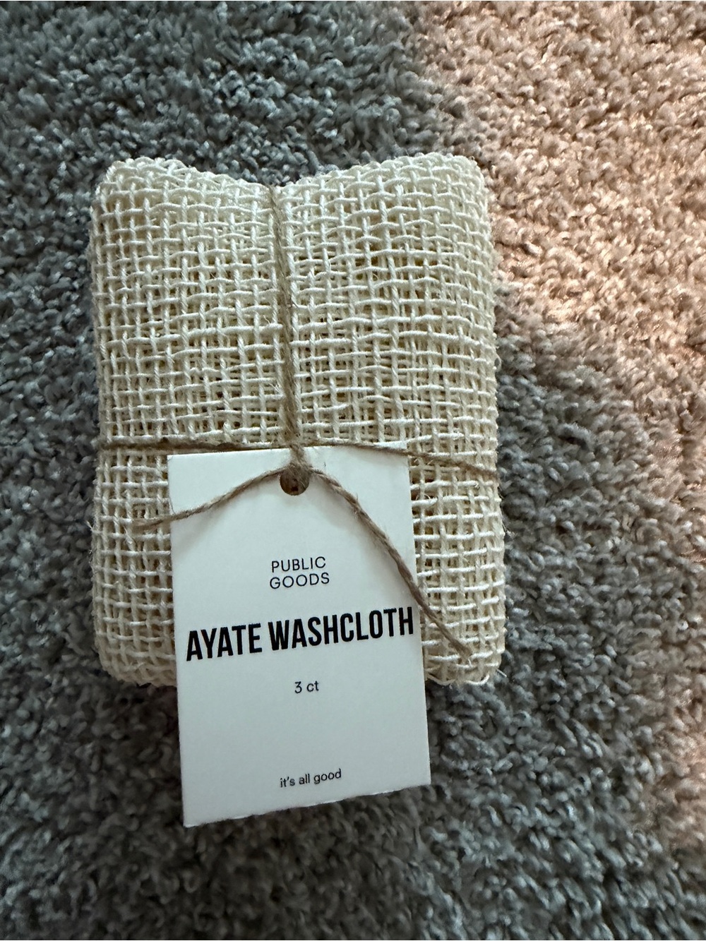Cream Ayate Washcloths - 3 Pack